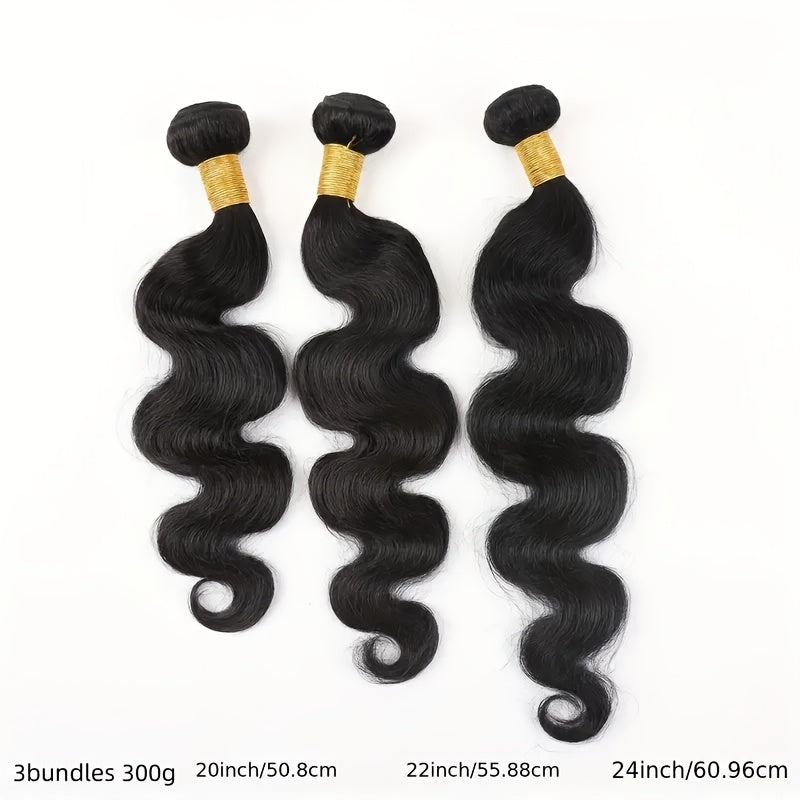 Body Wave Bundles Human Hair 12A Human Hair Bundles 100% Unprocessed Brazilian Virgin Hair Bundle Deals Quick Weave 3 Bundle Real Human Hair Natural Black Hair Extensions For Woman