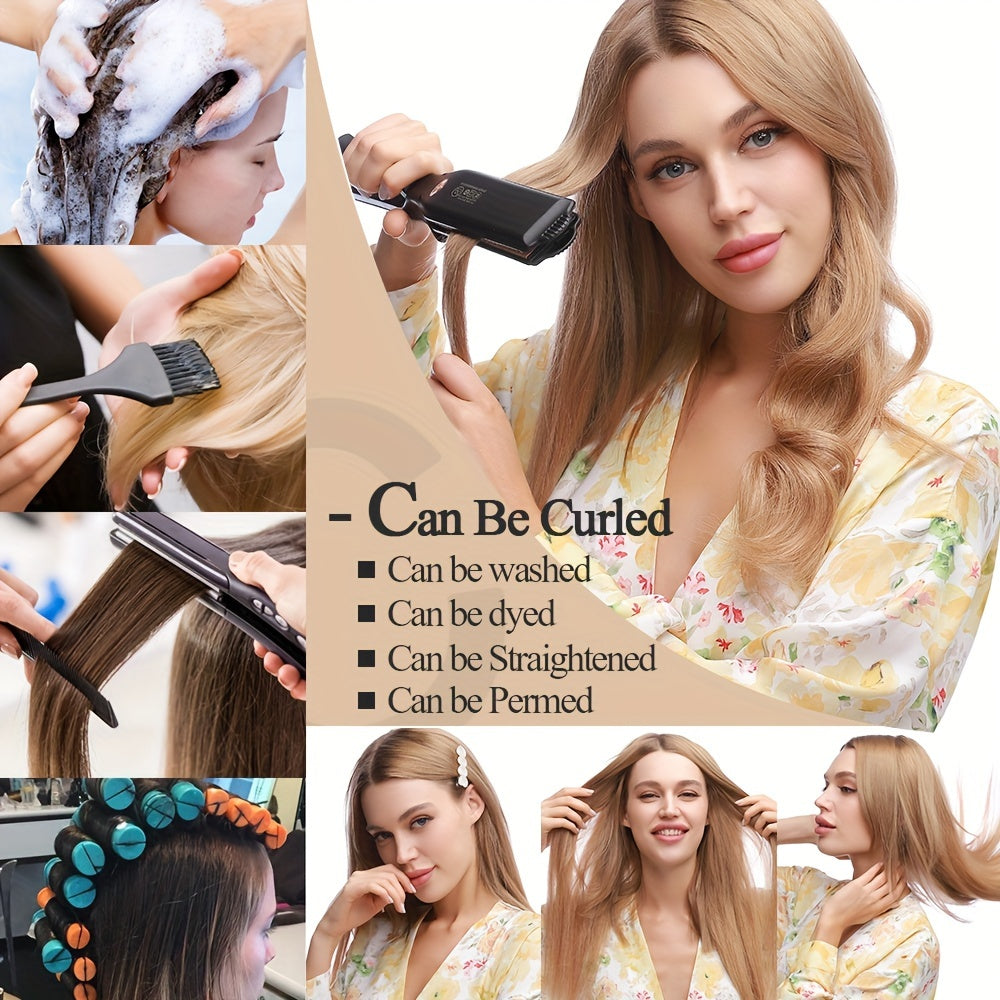 16-24Inch Clip Hair 100% Remy Human Hair Extensions 8 Pieces Full Head Long Short Standard Wefts Soft & Natural Hair Extensions