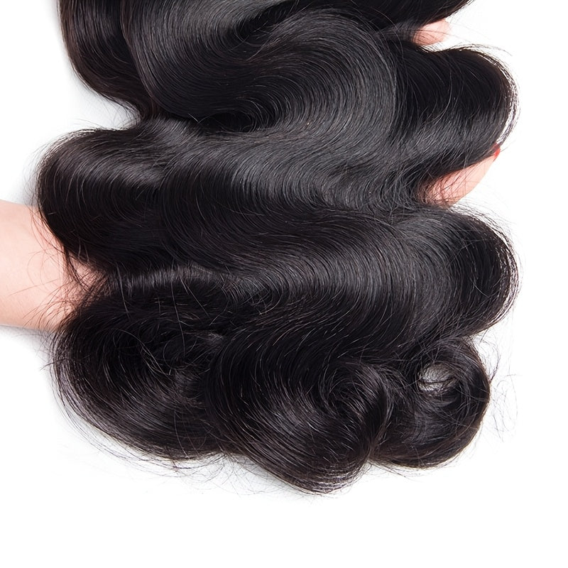 [Brazilian Body Wave Bundles] 3 Brazilian Body Wave Bundles 10A 100% Unprocessed Virgin Human Hair | 1B Natural Black Weave Bundles Deals