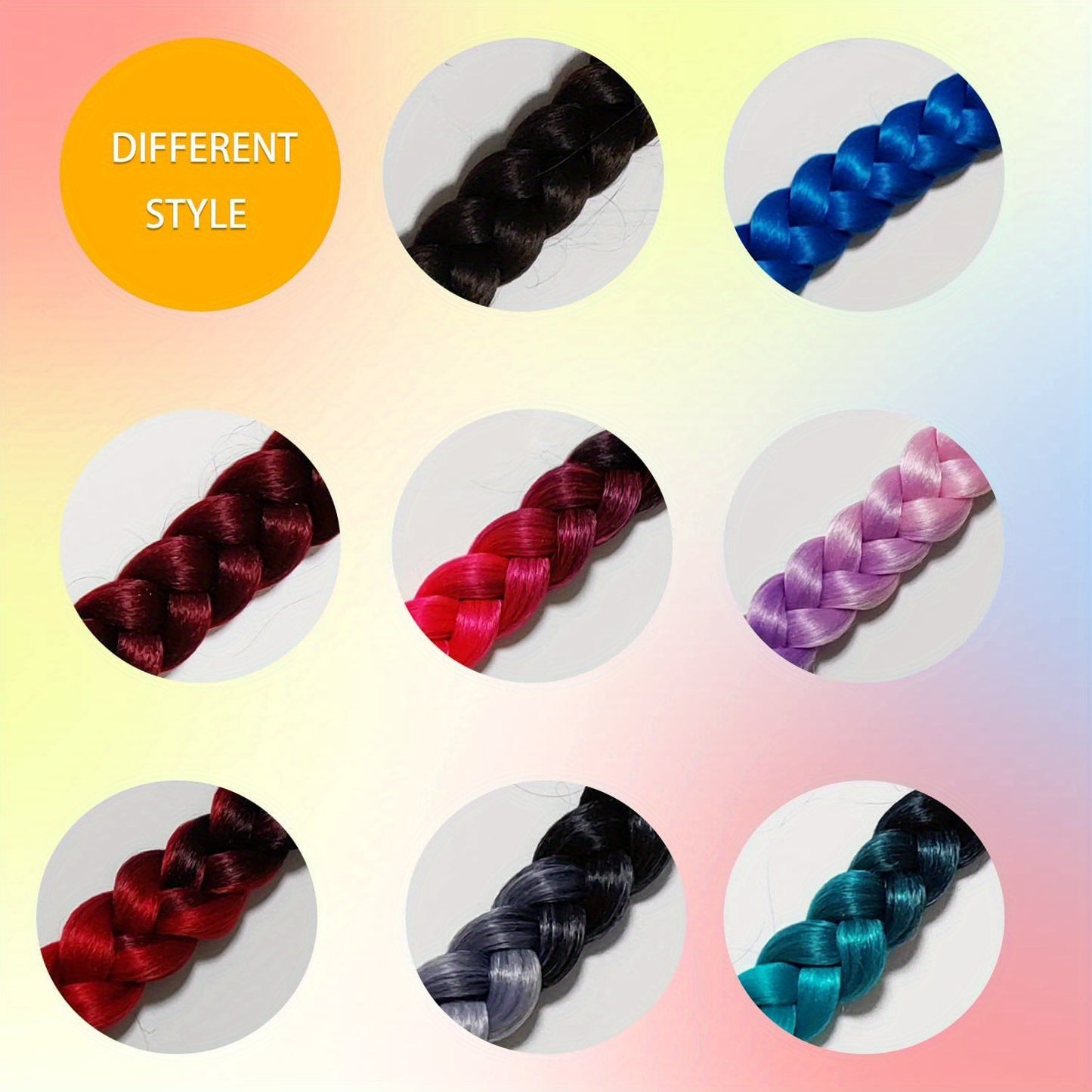2PCS 76.2 cm Long Braided Ponytail Extension - Soft, Natural-Looking, DIY Wrap Around Hair Piece with Hair Tie - Straight, Synthetic Hair for Women and Girls