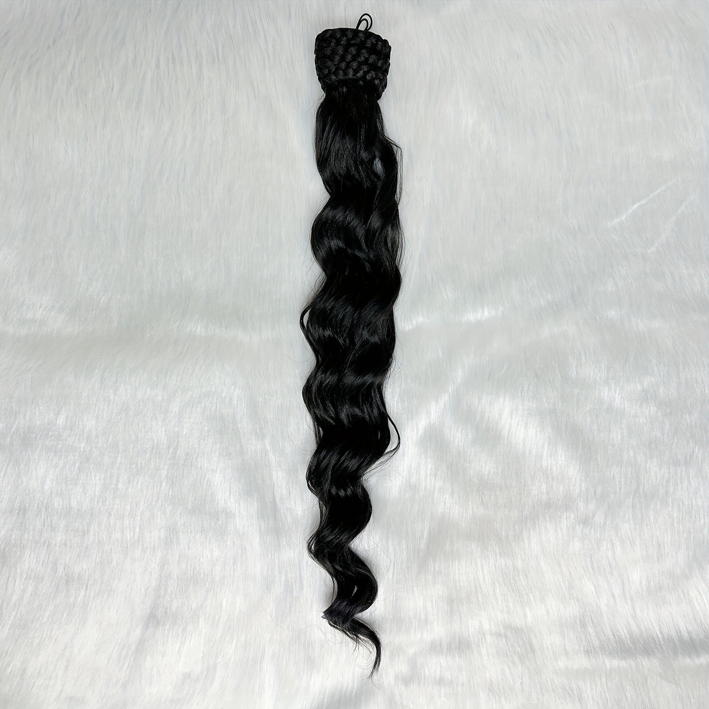 [All Occasion Synthetic Ponytail Extension] Elegant Body Wave Ponytail Extension - Versatile Synthetic Hairpiece for All Occasions