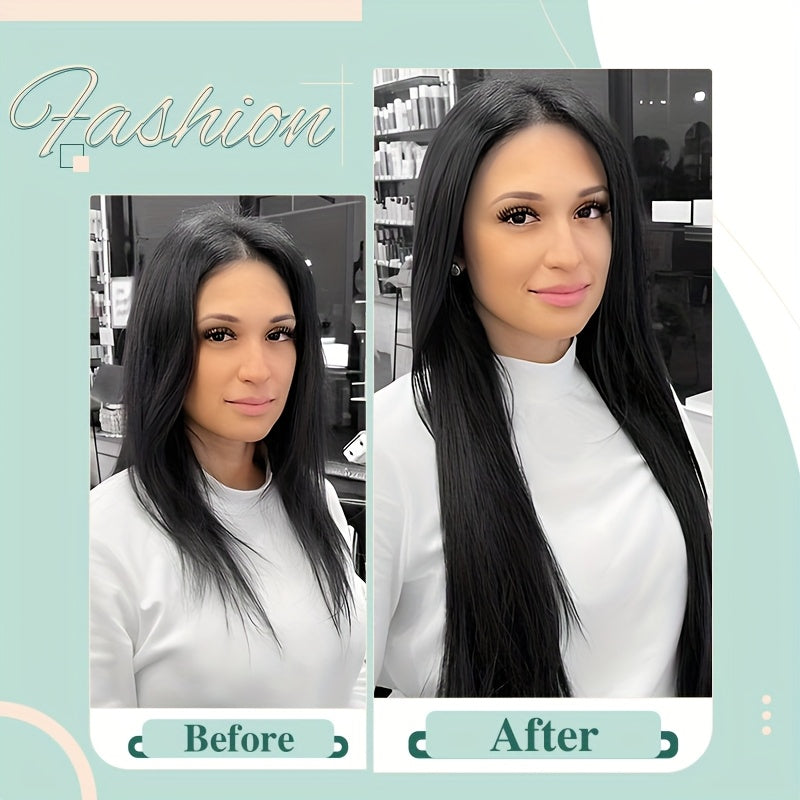 Elastic LinkDouble Drawn Human Hair Extensions I Tip Nano Ring Beads Remy Hair Extensions 50g/Pack 100% HUman Hair